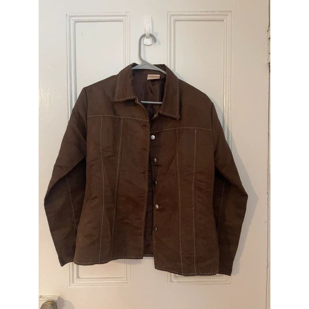Vintage Y2K Faux Suede Trucker Jacket
